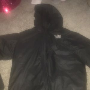 All black the north face jacket